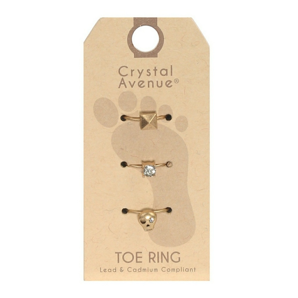 Set of 3 toe rings